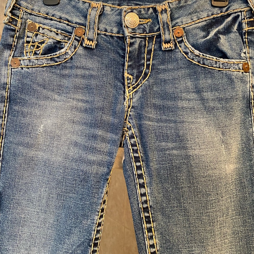 True Religion Blue Flare & Wide Leg Jeans - Picture 2 of 16